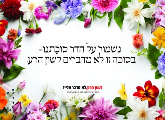 CCHF.Chofetz Chaim Succos Floral B Hebrew